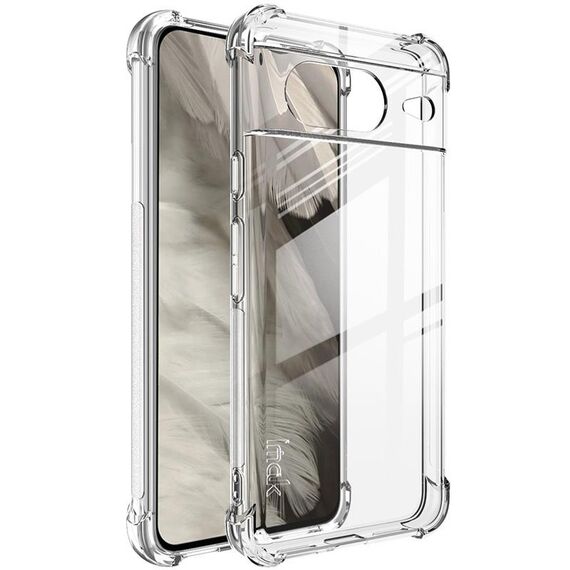 Per Google Pixel 8 imak Custodia per telefono Airbag TPU antiurto (trasparente)