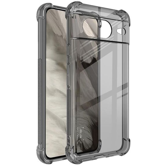 Per Google Pixel 8 imak Custodia per telefono Airbag TPU antiurto (nero trasparente)