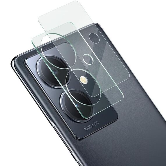 Per vivo Y78+ 5G imak Pellicola in vetro temperato con obiettivo per fotocamera posteriore integrata con copriobiettivo