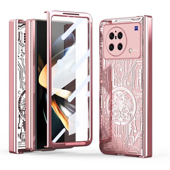 Per vivo X Fold Mechanical Legend Custodia per telefono all-inclusive galvanica integrata (oro rosa)