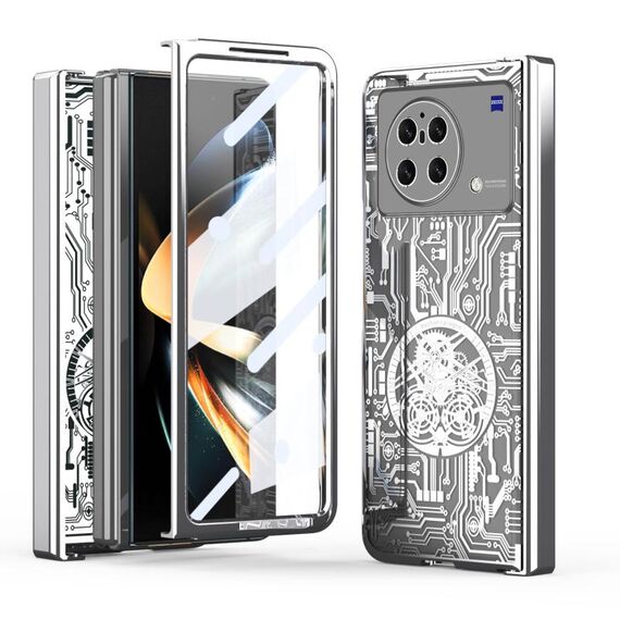 Per vivo X Fold Mechanical Legend Custodia per telefono all-inclusive galvanica integrata (argento)
