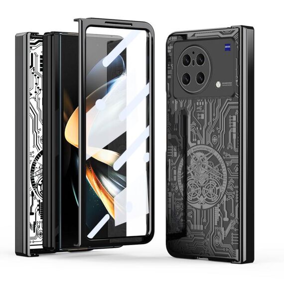 Per vivo X Fold Mechanical Legend Custodia per telefono all-inclusive galvanica integrata (nero)