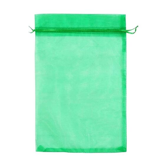 100 sacchetti per la protezione della frutta, sacchetti a rete anti-insetti e anti-uccelli, 17 x 23 cm (verde scuro)