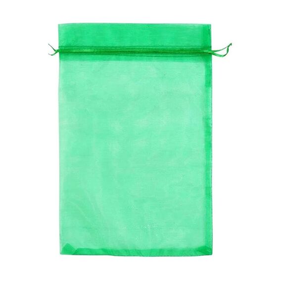 100 sacchetti per la protezione della frutta, sacchetti a rete anti-insetti e anti-uccelli, 20 x 30 cm (verde scuro)