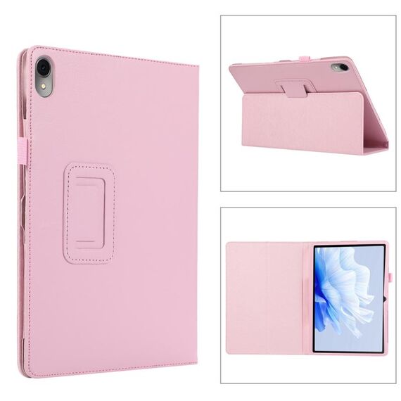 Per Huawei MatePad Air Custodia per tablet in pelle con texture Litchi da 11,5 pollici con supporto (rosa)