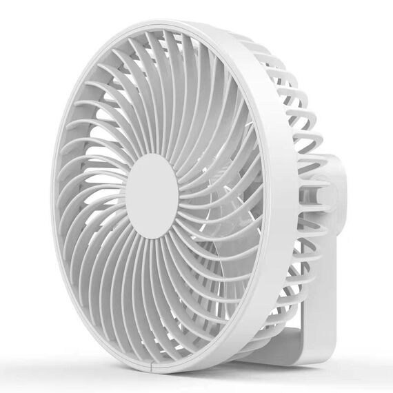 Ventilatore da campeggio per tenda portatile da esterno ricaricabile multifunzionale a LED (bianco)