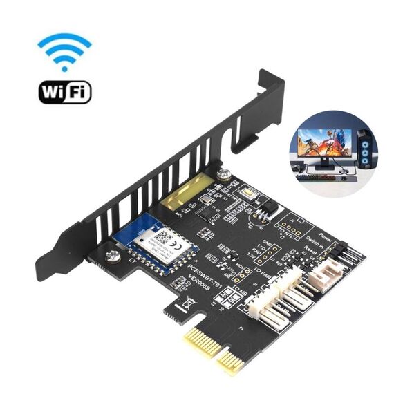 2.4G WIFI Computer Remote Boot Card Modulo interruttore wireless telecomando Funziona con Google Home Tmall Elf
