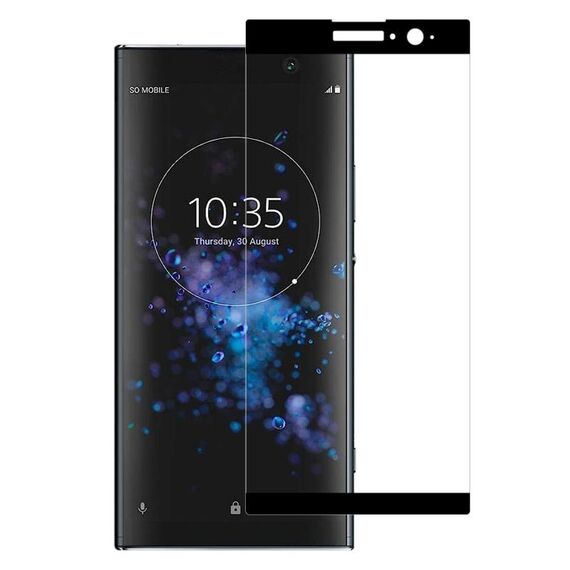 Per Sony Xperia XA2 Plus Pellicola in vetro temperato a schermo intero con bordo curvo 3D