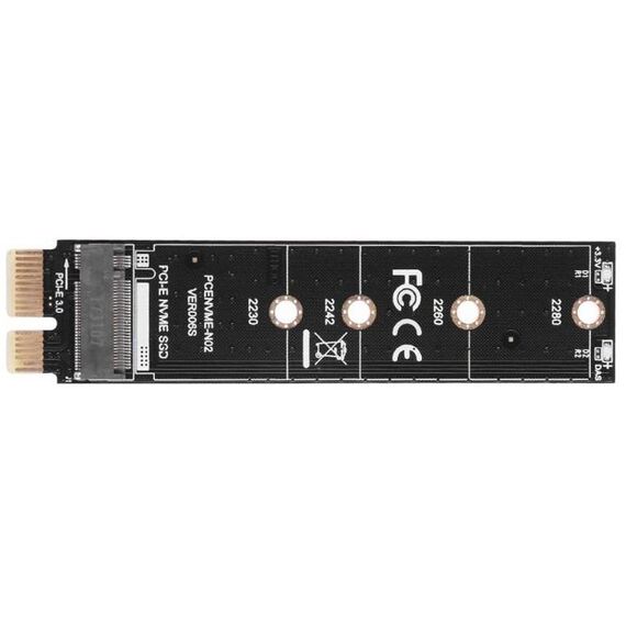 PCI-E 1X a M.2 NVME KEY-M Adattatore scheda riser SSD senza deflettore