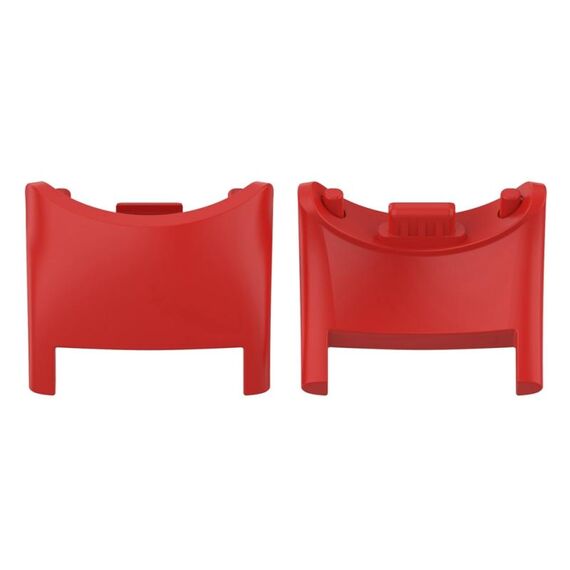 Per Xiaomi Mi Band 8 1 paio di connettori per cinturino in plastica per PC (rosso)
