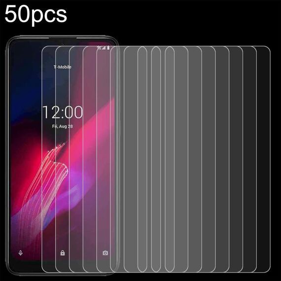 Per T-Mobile REVVL V 4G 50 pezzi 0,26 mm 9H 2,5D Pellicola in vetro temperato