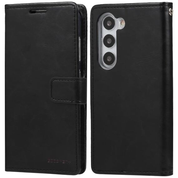 Per Samsung Galaxy S23 5G GOOSPERY BLUE MOON Custodia per telefono in pelle Crazy Horse Texture (nera)