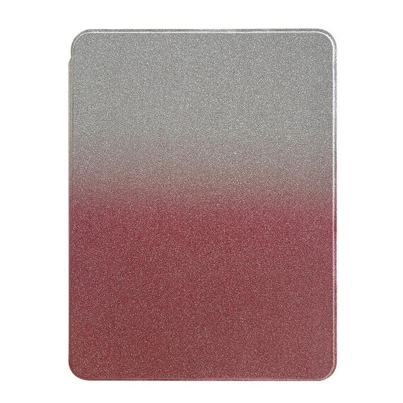 Per iPad Pro 11 2022/2021/2020 Custodia per tablet in pelle crosta magnetica sfumata glitterata (rosa)