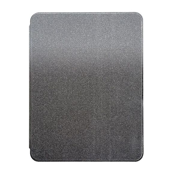 Per iPad Pro 11 2022/2021/2020 Custodia per tablet in pelle crosta magnetica con glitter sfumato (nero)