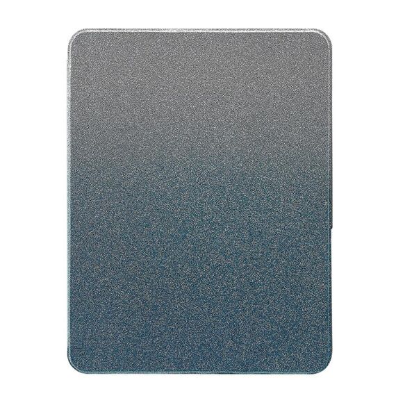 Per iPad Pro 11 2022/2021/2020 Custodia per tablet in pelle crosta magnetica sfumata glitterata (blu)