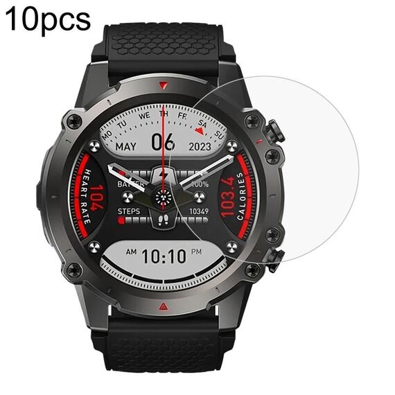 Per Zeblaze Vibe 7 Lite 10 pezzi 0,26 mm 2,5D 9H Pellicola proteggi schermo in vetro temperato per orologio