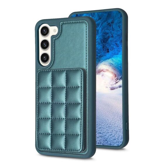 Per Samsung Galaxy S22 + 5G Grid Card Slot Custodia per telefono (verde)