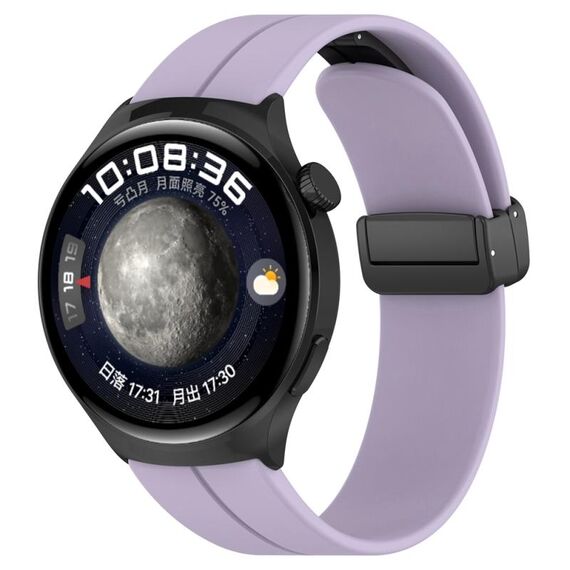 Per Huawei Watch 4 / Watch 4 Pro cinturino in silicone con fibbia pieghevole (viola)