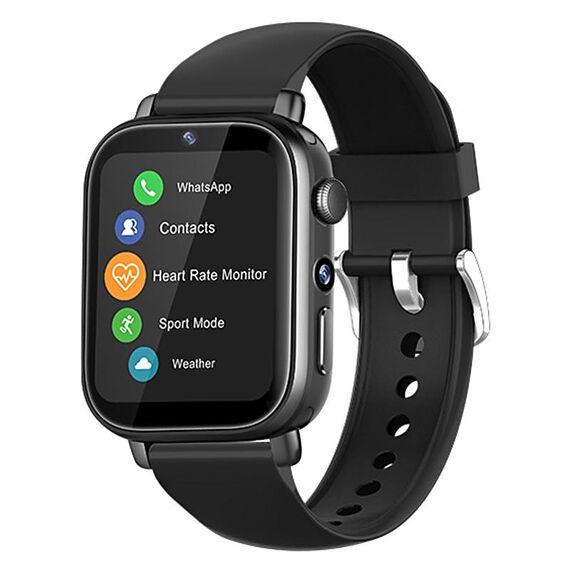 UNIWA X1S 1,9 pollici IP67 impermeabile 4G Android 8.1 Dual Camera Smart Watch supporto misurazione della temperatura, specifica: 2G + 16G (nero)