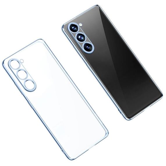 Per Samsung Galaxy S23+ 5G SULADA Custodia per telefono trasparente in TPU antiurto (Nuovo blu)