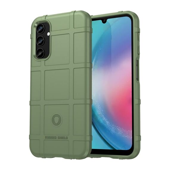Custodia per telefono in TPU antiurto a copertura totale per Samsung Galaxy S23 FE 5G (verde militare)