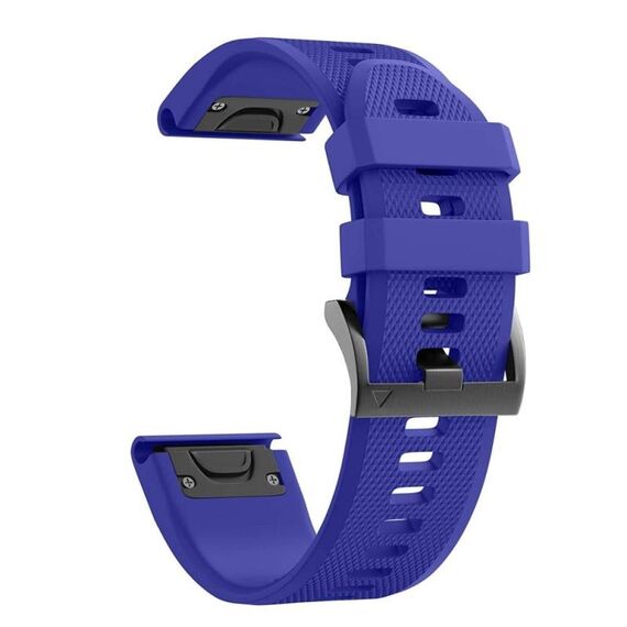Cinturino di ricambio in silicone per Garmin Fenix 7S Pro 42 mm (blu scuro)