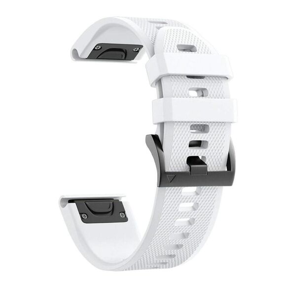 Cinturino di ricambio in silicone per Garmin Fenix 7S Pro 42 mm (bianco)