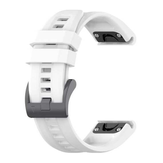 Per Garmin Fenix 7S Pro 42 mm cinturino in silicone tinta unita (bianco)