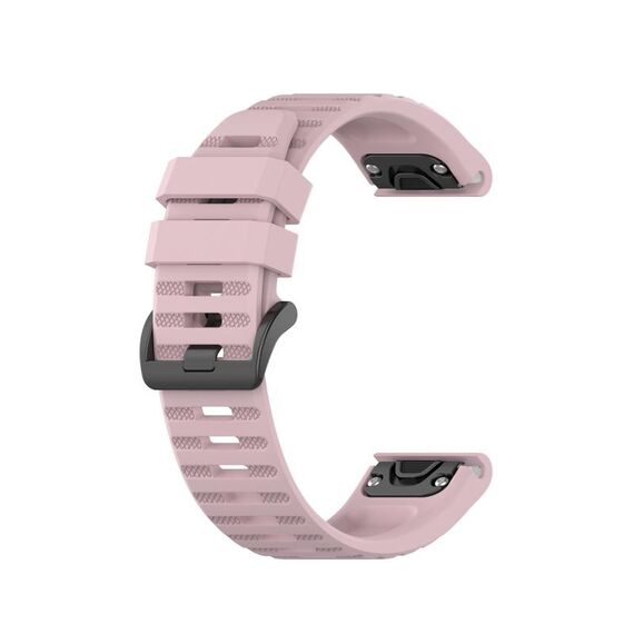 Per cinturino sportivo in silicone Garmin Fenix 7 Pro 47mm (rosa rosa)