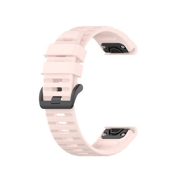 Per cinturino sportivo in silicone Garmin Fenix 7 Pro 47mm (rosa chiaro)
