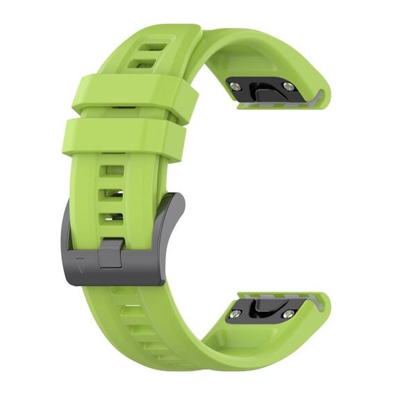 Per Garmin Fenix 7 Pro 47mm cinturino in silicone tinta unita (verde lime)