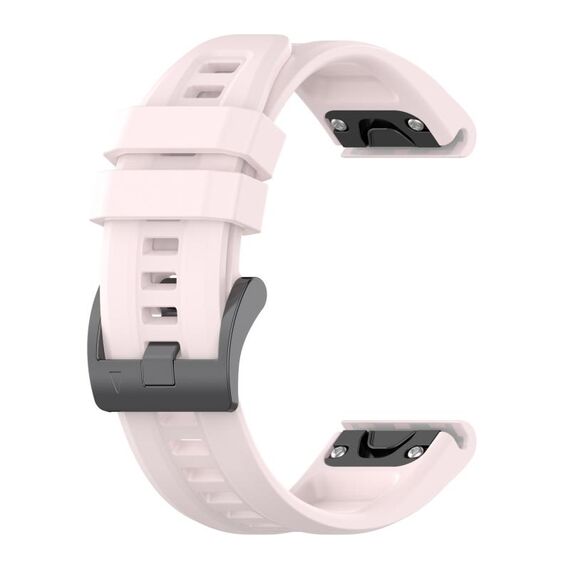 Per Garmin Fenix 7 Pro 47mm cinturino in silicone tinta unita (rosa ciliegia)