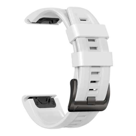 Per Garmin Fenix 7 Pro 51mm Cinturino sportivo in silicone di colore puro (bianco)