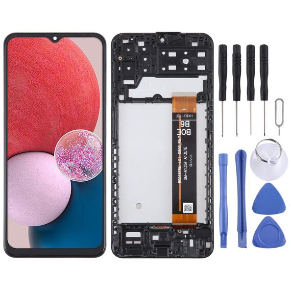 Schermo LCD originale per Samsung Galaxy A13 SM-A137F Digitizer Assemblaggio completo con cornice
