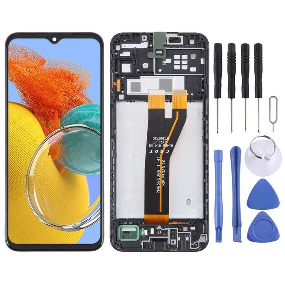 Schermo LCD originale per Samsung Galaxy M14 SM-M146B Digitizer Assemblaggio completo con cornice