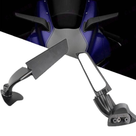 Per YAMAHA YZF-R6/R7 Riflettore ad ala fissa per moto (nero)