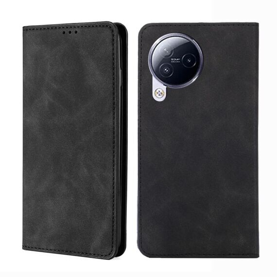Custodia in pelle magnetica per Xiaomi Civi 3 5G Skin Feel (nera)