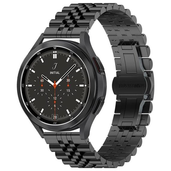 Per Huawei Watch 4/4 Pro cinturino in acciaio inossidabile con cinque perline (nero)