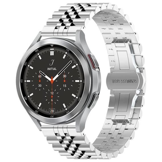 Per Huawei Watch 4/4 Pro cinturino in acciaio inossidabile con cinque perline (argento)