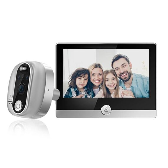 W1 4,3 pollici 1080P WiFi Smart Visual Campanello elettronico Supporto rilevamento movimento PIR