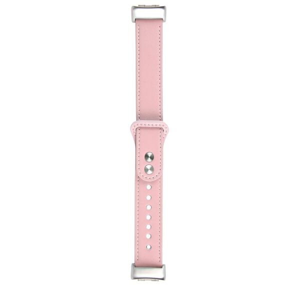 Per cinturino di ricambio in pelle PU Fitbit Charge 5 (rosa)