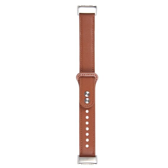 Per cinturino di ricambio in pelle PU Fitbit Charge 5 (marrone)