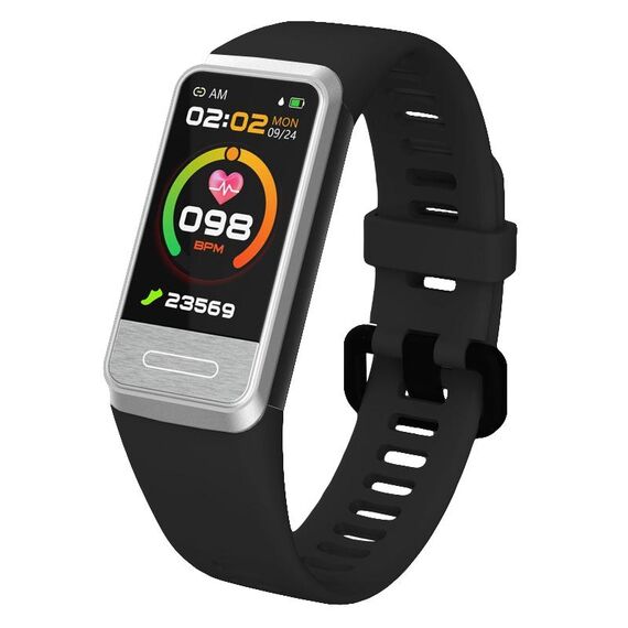 SPOVAN H03 Braccialetto intelligente con schermo TFT HD da 1,14 pollici Supporta il monitoraggio della glicemia/Monitoraggio del sonno (nero)