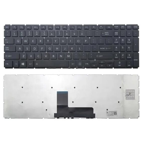 Per TOSHIBA Satellite L50-B / L50D-B Tastiera versione USA con tasto numerico
