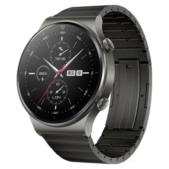 Per Huawei Watch GT 2 Pro cinturino a sgancio rapido in lega di titanio (grigio)