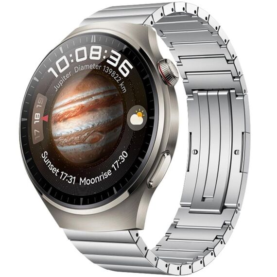 Per Huawei Watch 4/4 Pro One Bead cinturino in lega di titanio (argento)