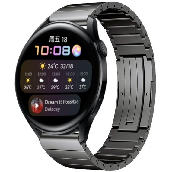 Per Huawei Watch 3 cinturino in lega di titanio One Bead (grigio)