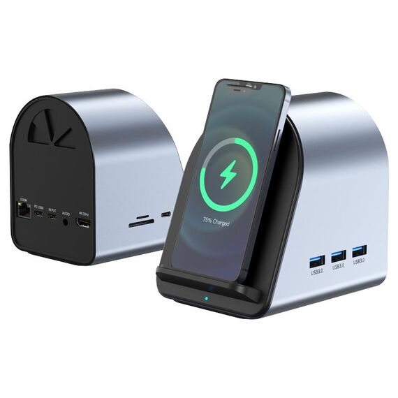 BYL-2211 Adattatore HUB USB-C / Type-C 10 in 1, caricatore per telefono di supporto