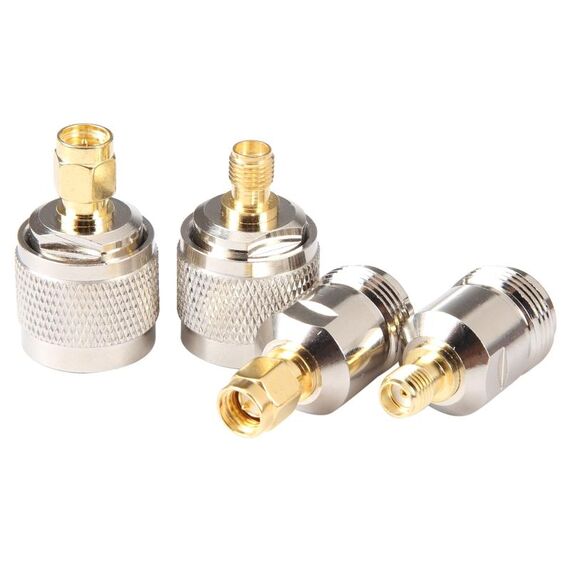 Adattatore connettore coassiale SMA a N RF 4 in 1