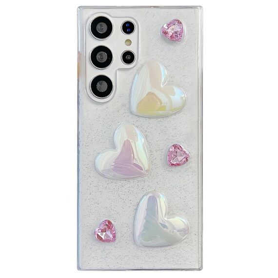 Custodia protettiva in TPU epossidico Love per Samsung Galaxy S21 Ultra 5G (rosa)